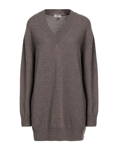 AGNONA Cashmere blend Khaki 100% Cashmere, Metal