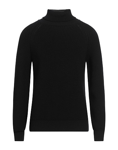 LARDINI Turtleneck Black 100% Wool