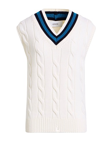 LARDINI Sleeveless sweater Ivory 100% Wool