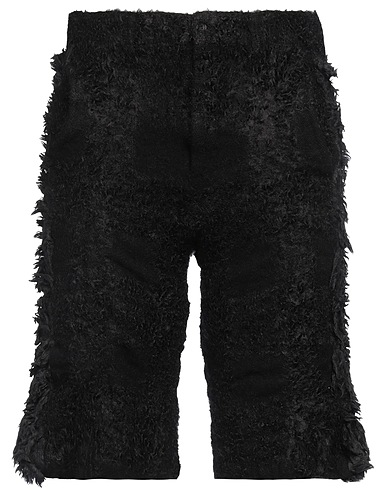 COMME des GARÇONS Shorts & Bermuda HOMME PLUS Nero 100% Lana, Acrilico, Poliestere