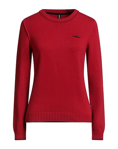 AERONAUTICA MILITARE Pullover Ziegelrot 100% Baumwolle