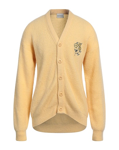 DRÔLE DE MONSIEUR Cardigan Pastel yellow 38% Acrylic, 32% Polyamide, 30% Mohair wool