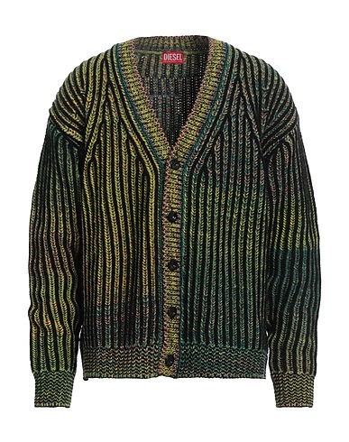 DIESEL Cardigan Green 53% Wool, 37% Acrylic, 10% Nylon