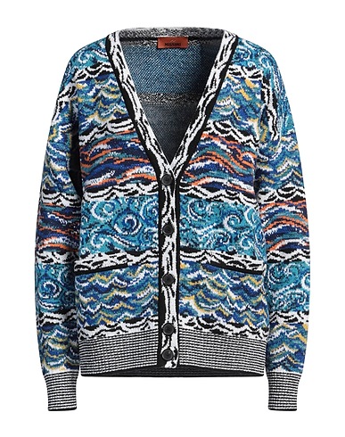MISSONI Cardigan Turquoise 60% Wool, 35% Cotton, 5% Polyamide