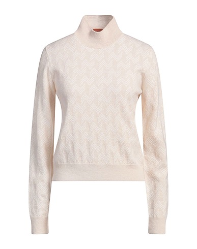 MISSONI Polo neck Beige 90% Wool, 10% Cashmere