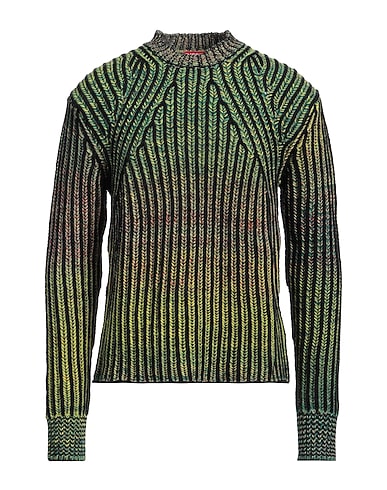 DIESEL Jumper Lime green 53% Wool, 37% Acrylic, 10% Polyamide
