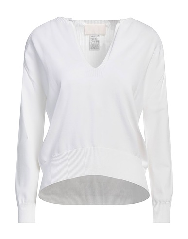 VANISÉ Pullover Weiß 82% Viskose, 18% Polyester