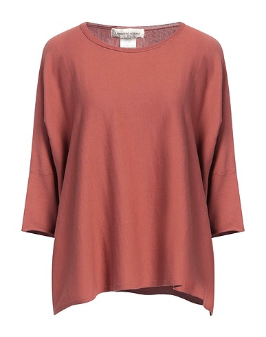 LAMBERTO LOSANI Pullover Mattone 100% Cotone