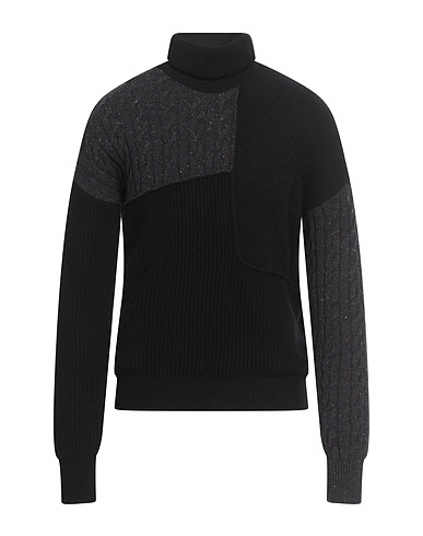 ATOMOFACTORY Rollkragenpullover Schwarz 74% Wolle, 12% Polyamid, 7% Schurwolle, 7% Kaschmir