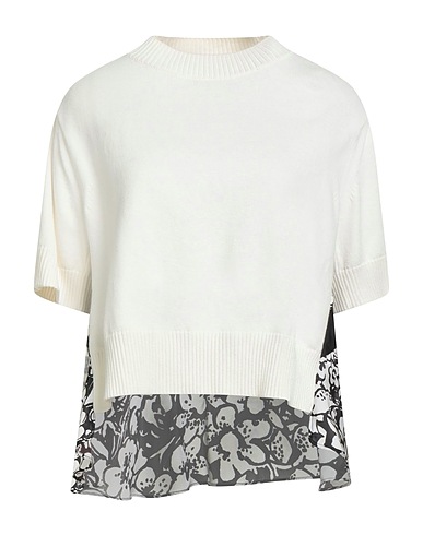 SACAI Jumper Ivory 55% Cotton, 45% Polyester