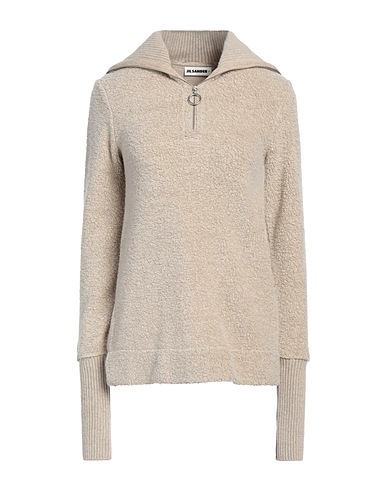 JIL SANDER+ Polo neck Beige 69% Wool, 17% Linen, 14% Cotton