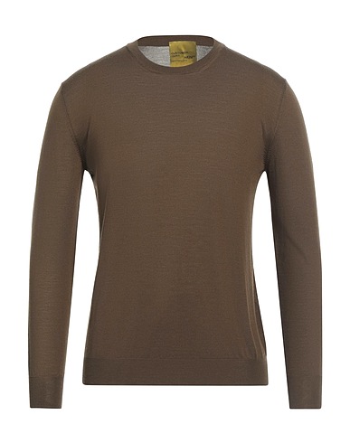CUSTOMER LOVERS Jersey Verde militar 100% Lana Merina