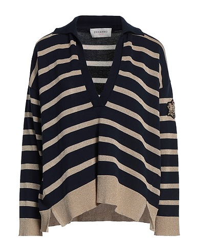 ERMANNO FIRENZE Jumper Midnight blue 100% Cotton