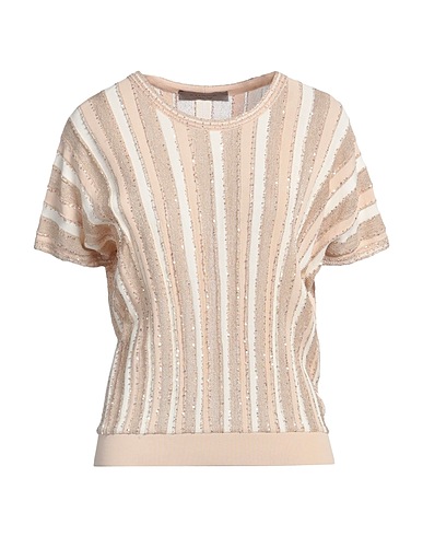 D.EXTERIOR Jumper Beige Viscose, Elastane, Polyurethane, Polyester, Polyamide