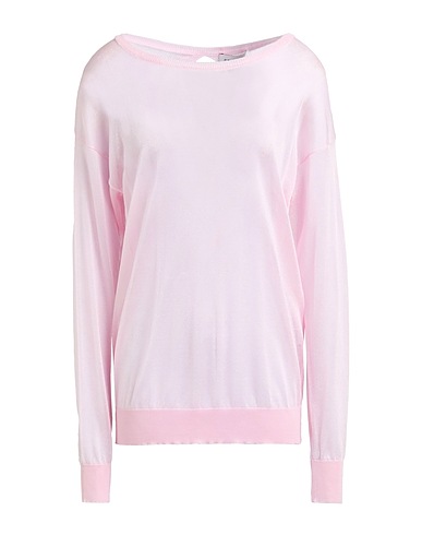 ERMANNO FIRENZE Jumper Light pink 93% Viscose, 7% Polyamide, Polyester