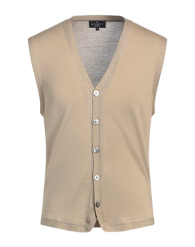 HACKETT Cardigan Beige 75% Merino Wool, 25% Silk