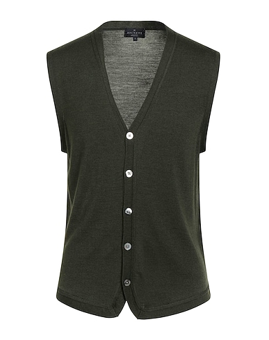 HACKETT Cardigan Green 75% Merino Wool, 25% Silk
