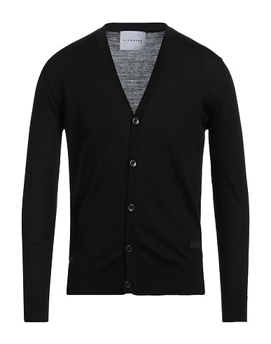 RICHMOND X Cardigan Black 50% Merino Wool, 50% Acrylic