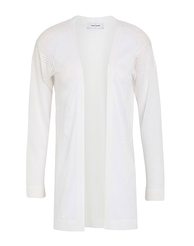 GRAN SASSO Cardigan Ivory 100% Virgin Wool