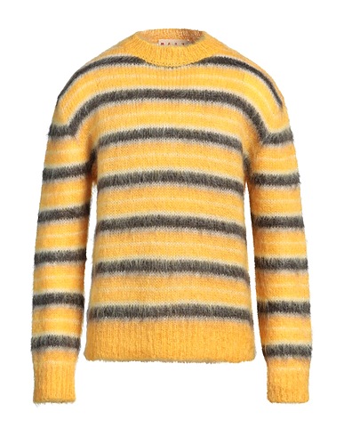 MARNI Sweater Yellow 50% Mohair wool, 35% Polyamide, 10% Virgin Wool, 5% Elastane