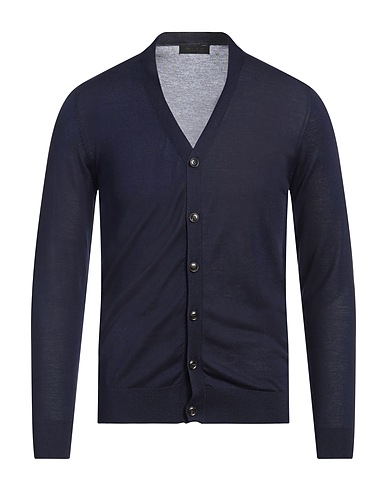 OUT/FIT Cardigan Blu notte 70% Tencel™, 15% Seta, 15% Cotone