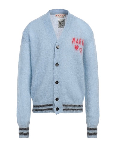 MARNI Cardigan Sky blue 67% Mohair wool, 28% Polyamide, 5% Wool