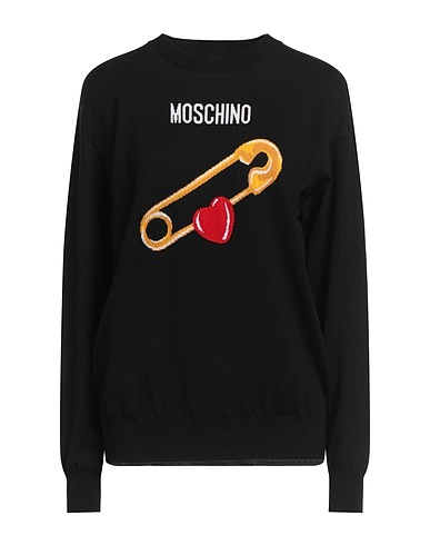 MOSCHINO Jumper COUTURE Black 100% Virgin Wool