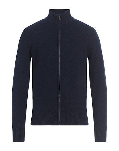 HACKETT Cardigan Navy blue 100% Wool