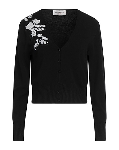 ERMANNO FIRENZE Cardigan Black 40% Polyester, 30% Acrylic, 30% Wool