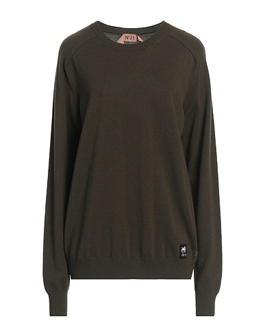 N°21 Sweater Military green 100% Wool, Polyamide