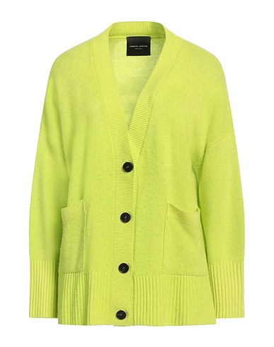 ROBERTO COLLINA Cardigan Lime green 70% Merino Wool, 30% Cashmere