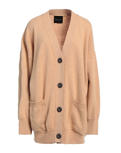 ROBERTO COLLINA Cardigan Camel 100% Merino Wool