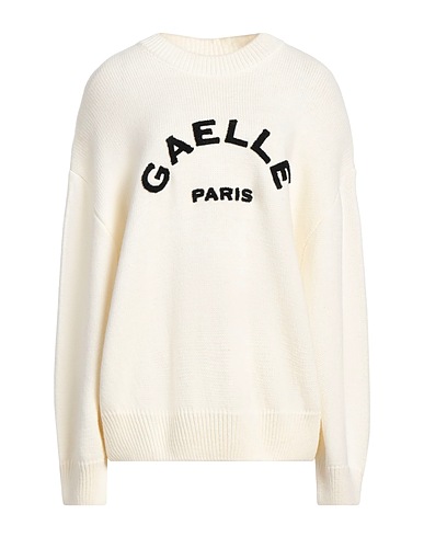 GAëLLE Paris Pullover Avorio 75% Poliacrilico, 15% Lana, 10% Lana di alpaca