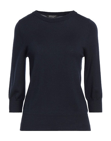 ARAGONA Jumper Navy blue 100% Merino Wool