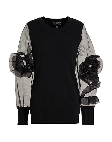 FRANK LYMAN Sweater Black 50% Rayon, 28% Polyester, 22% Polyamide