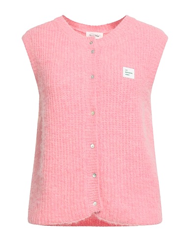 AMERICAN VINTAGE Cardigan Pink 35% Acrylic, 31% Alpaca wool, 22% Polyamide, 11% Wool, 1% Elastane