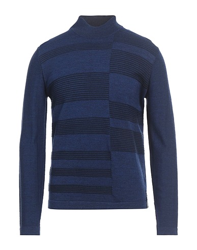 BIKKEMBERGS Turtleneck Navy 50% Acrylic, 50% Wool