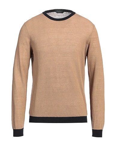 ZANONE Pullover Kamel 64% Leinen, 36% Baumwolle