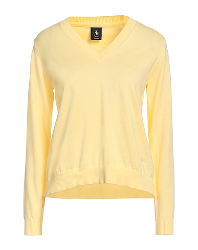 REFRIGUE Pullover Giallo pastello 100% Cotone