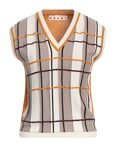 MARNI Sleeveless sweater Grey 100% Virgin Wool, Silk