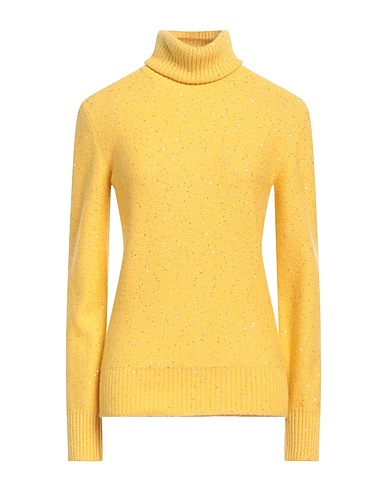 FABIANA FILIPPI Polo neck Marigold 48% Virgin Wool, 20% Silk, 17% Cashmere, 11% Alpaca wool, 4% Polyester