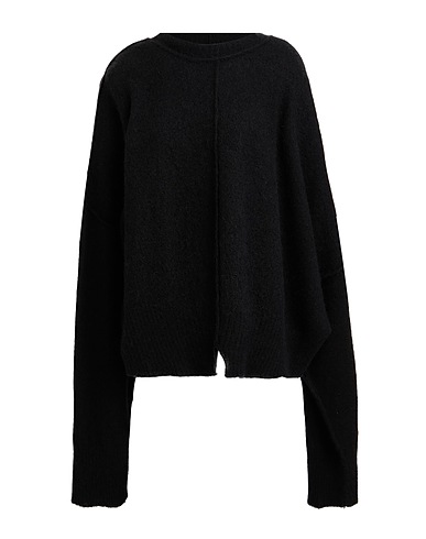 ANDREA YA' AQOV Pullover Nero 48% Lana di baby alpaca, 28% Poliammide, 21% Lana, 3% Elastan