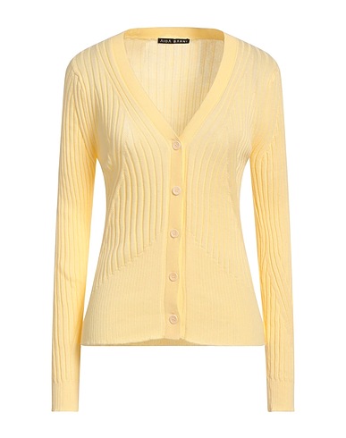 AIDA BARNI Strickjacke Gelb 100% Baumwolle