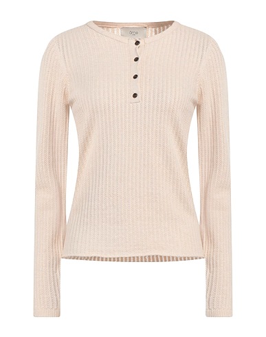 ÂME ANTWERP Jumper Beige 33% Viscose, 23% Nylon, 20% Merino Wool, 20% Cotton, 4% Cashmere