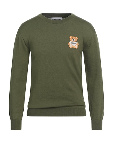 MOSCHINO Jumper COUTURE Military green 100% Virgin Wool