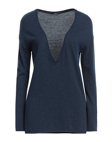 HANITA Jumper Navy blue 50% Viscose, 45% Nylon, 5% Wool