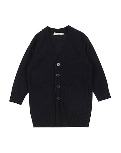 PAOLO PECORA Cardigan Navy blue 100% Merino Wool