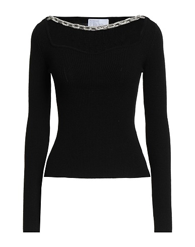 GIUSEPPE DI MORABITO Sweater Black 97% Merino Wool, 3% Elastane