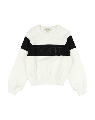 TWINSET Pullover Bianco 50% Viscosa, 25% Poliammide, 25% Poliestere