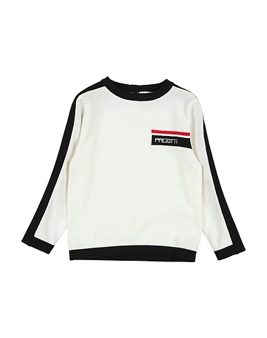 PACIOTTI Pullover Weiß 100% Baumwolle